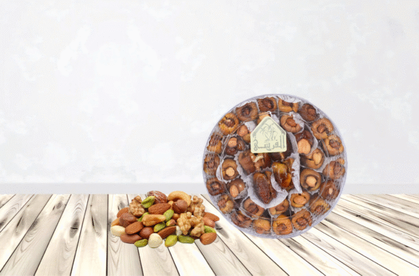 علبة تمر ميكس مكسرات 36 قطعة