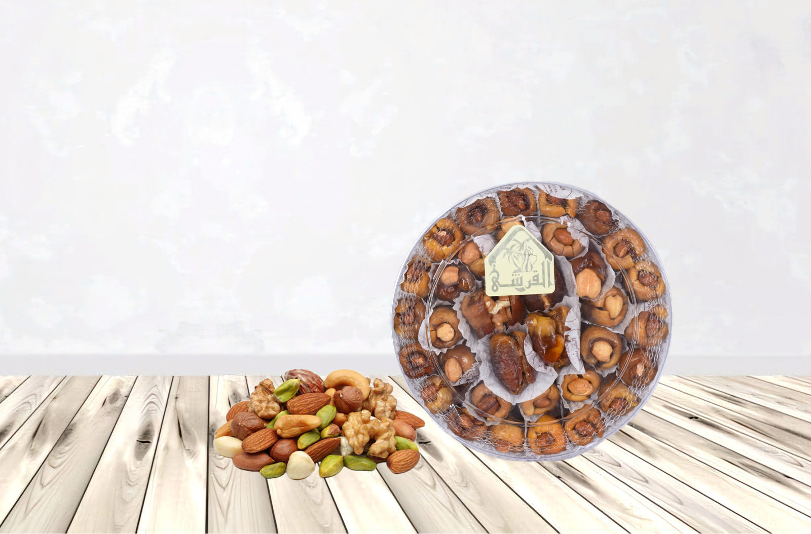 علبة تمر ميكس مكسرات 36 قطعة