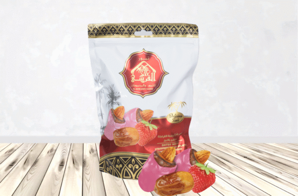 كيس تمر باللوز وشيكولاتة الفراولة
